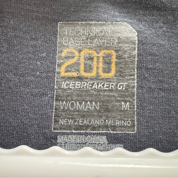 ICEBREAKER GT 200 Technical base layer 97% merino wool womens size M quarter zip - Picture 4 of 9